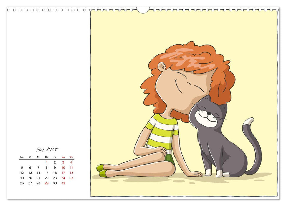 Cartoon Katzen (CALVENDO Wandkalender 2025)