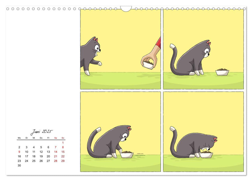 Cartoon Katzen (CALVENDO Wandkalender 2025)