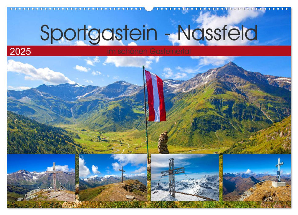 Sportgastein - Nassfeld (CALVENDO Wandkalender 2025)