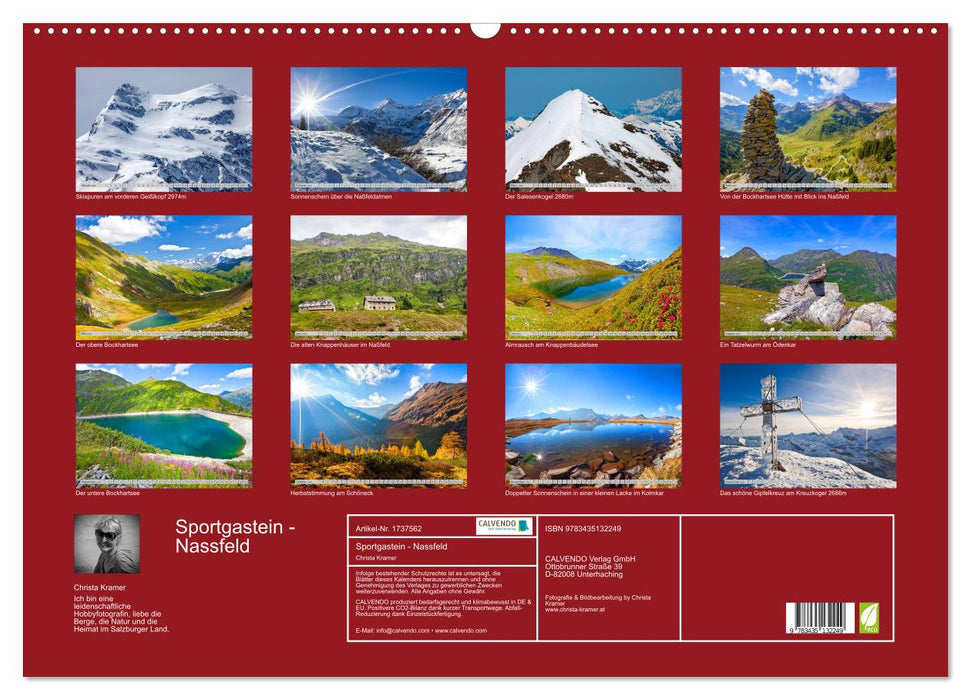 Sportgastein - Nassfeld (CALVENDO Wandkalender 2025)