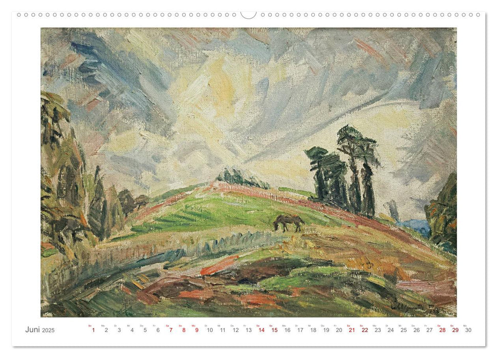 Landschaft im Licht. Daniel Wohlgemuth 1876-1967 (CALVENDO Wandkalender 2025)