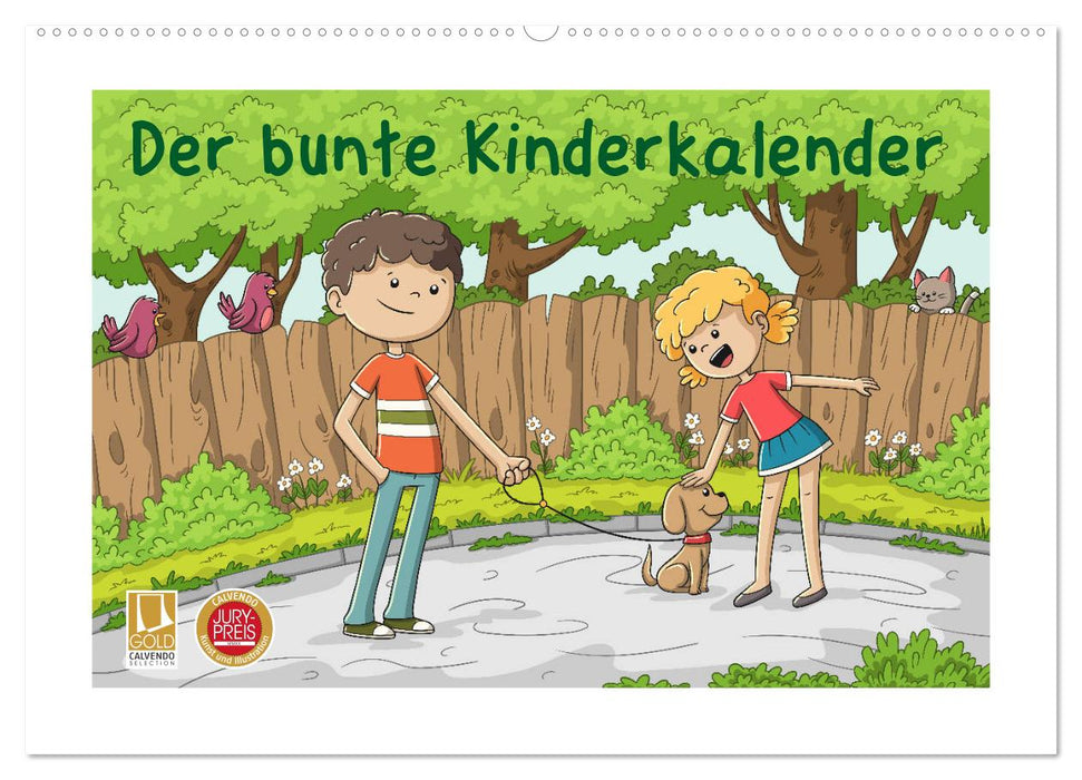 Der bunte Kinderkalender (CALVENDO Wandkalender 2025)