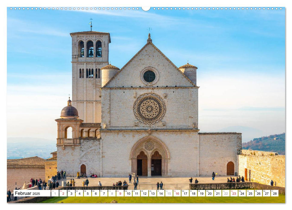 Assisi - Mittelalterliches Herz Italiens (CALVENDO Premium Wandkalender 2025)