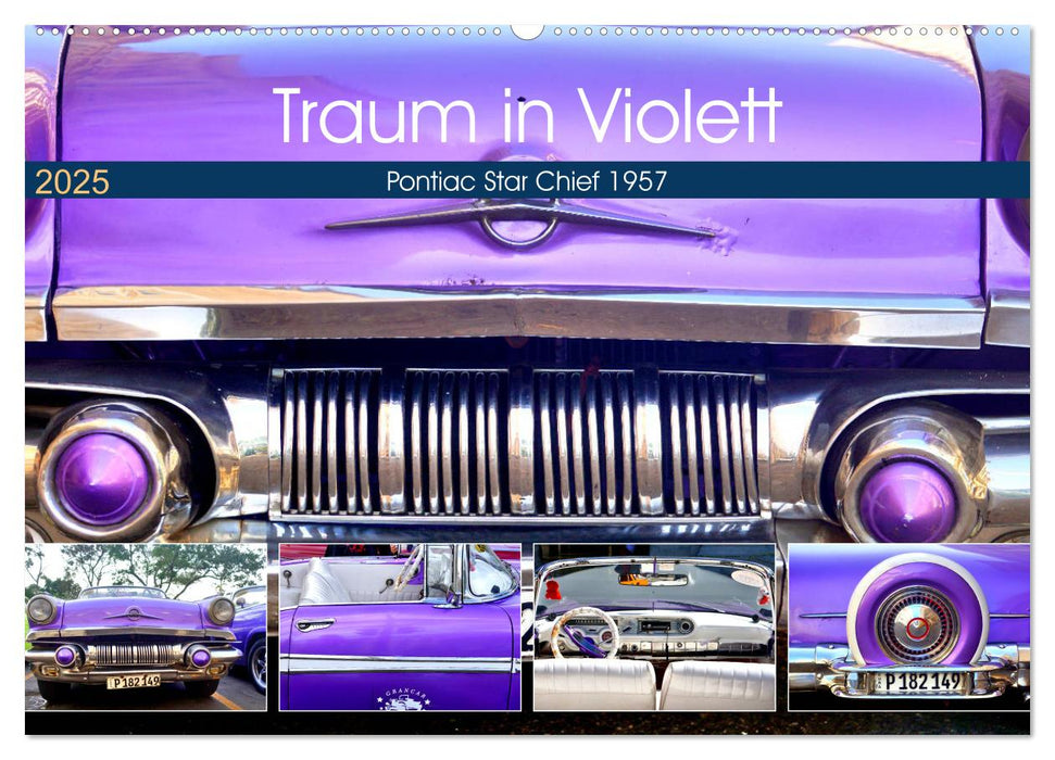 Traum in Violett - Pontiac Star Chief 1957 (CALVENDO Wandkalender 2025)