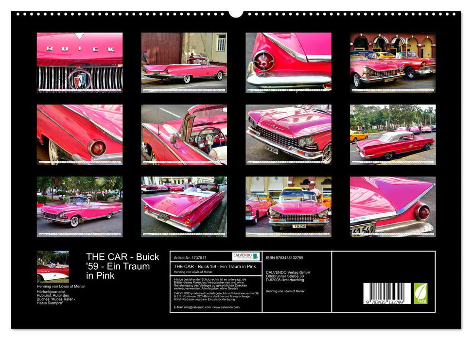 THE CAR - Buick '59 - Ein Traum in Pink (CALVENDO Premium Wandkalender 2025)