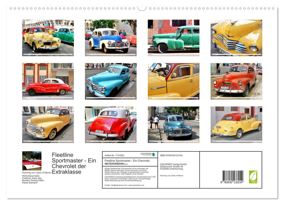 Fleetline Sportmaster - Ein Chevrolet der Extraklasse (CALVENDO Premium Wandkalender 2025)