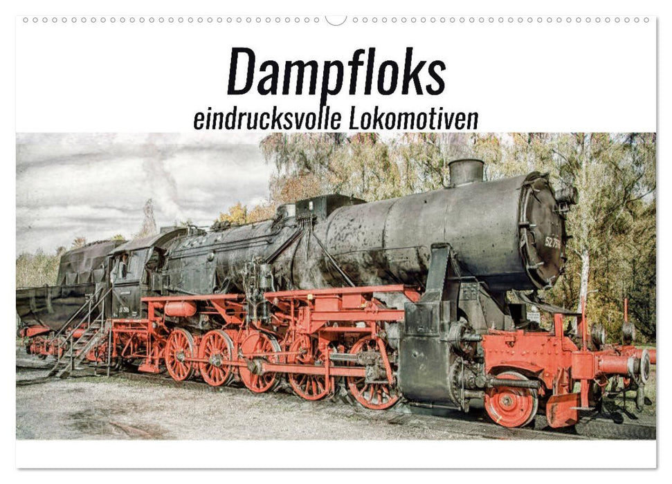 Dampfloks - eindrucksvolle Lokomotiven (CALVENDO Wandkalender 2025)