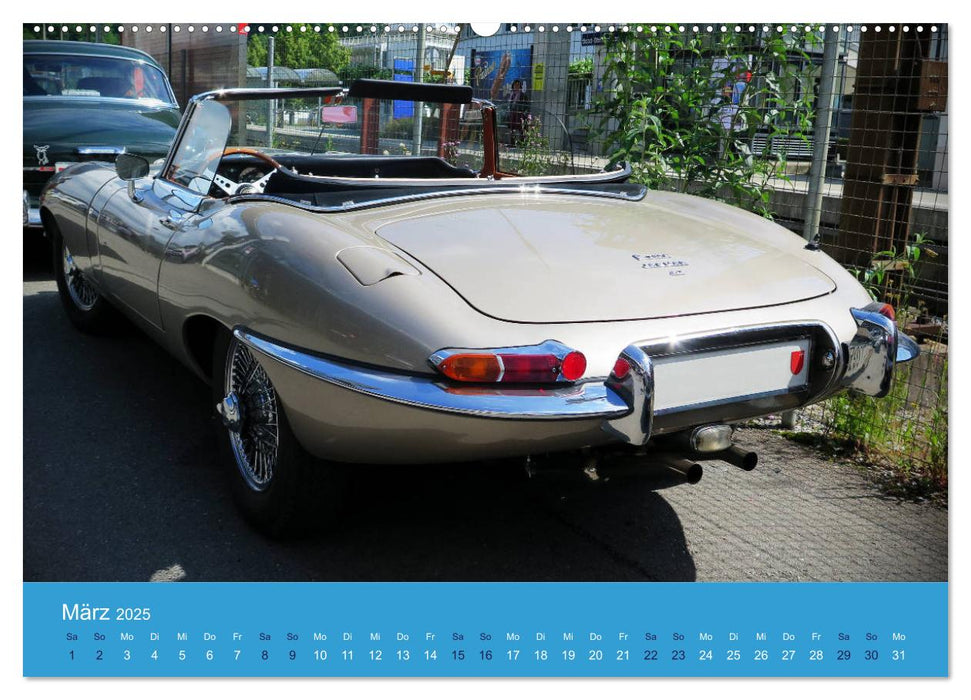 Jaguar E-Type Memorial (CALVENDO Premium Wandkalender 2025)