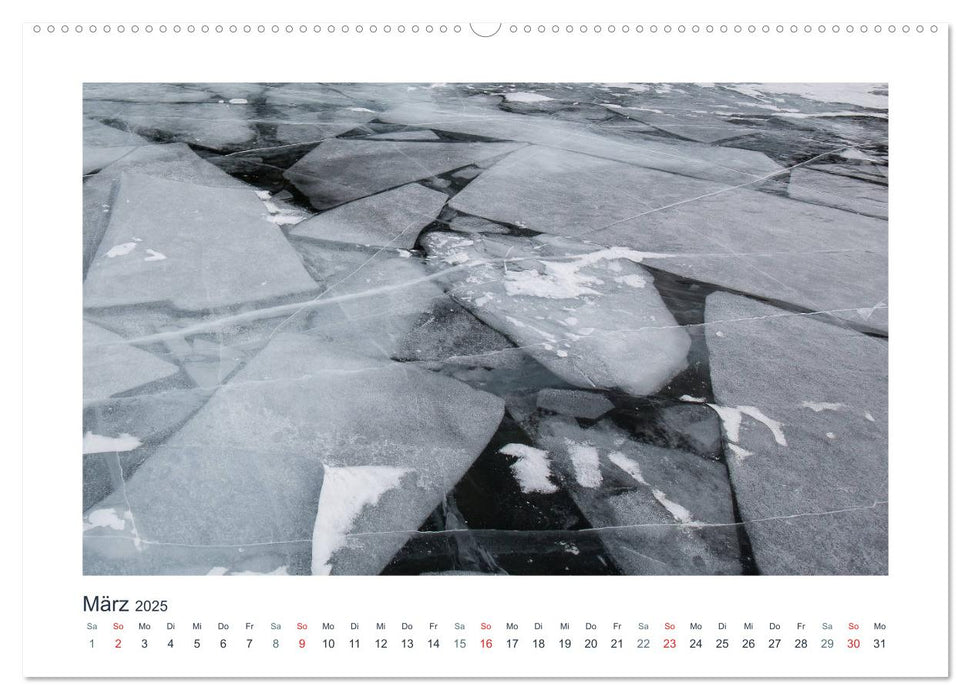 Baikalsee - Eis unter meinen Füßen (CALVENDO Premium Wandkalender 2025)