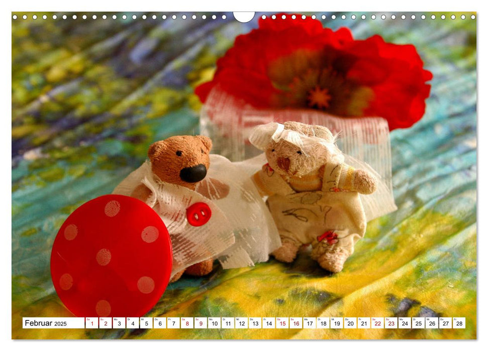 Die kleine Welt der Teddybärchen (CALVENDO Wandkalender 2025)