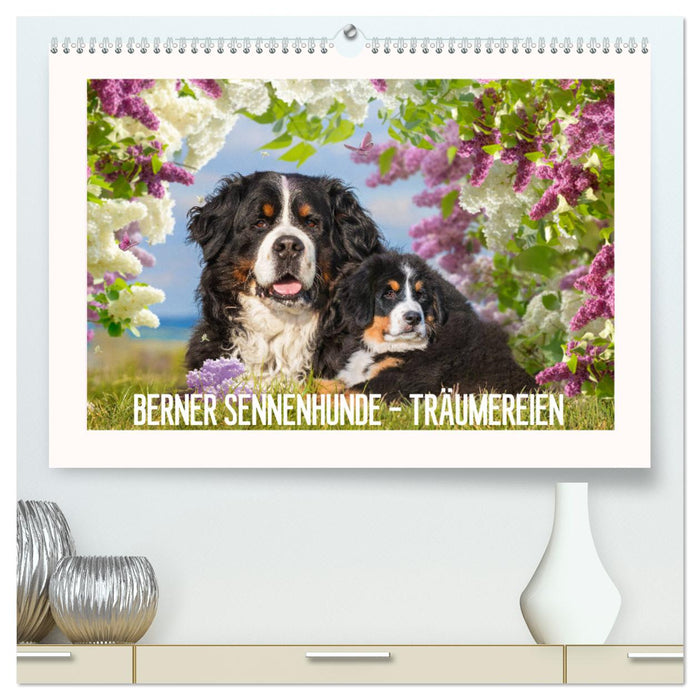 Berner Sennenhunde - Träumereien (CALVENDO Premium Wandkalender 2025)