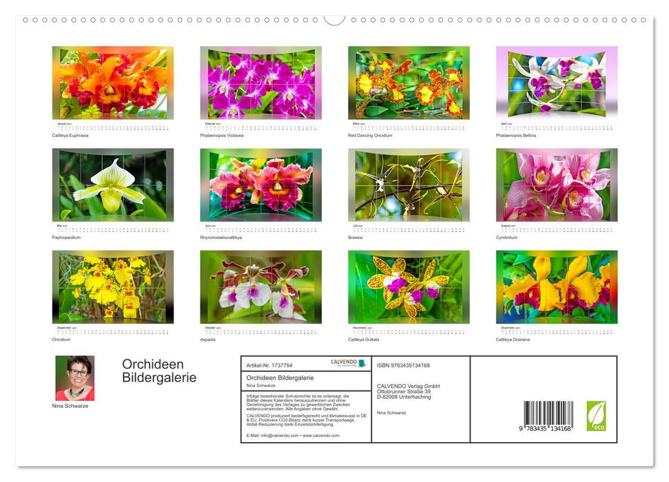 Orchideen Bildergalerie (CALVENDO Premium Wandkalender 2025)