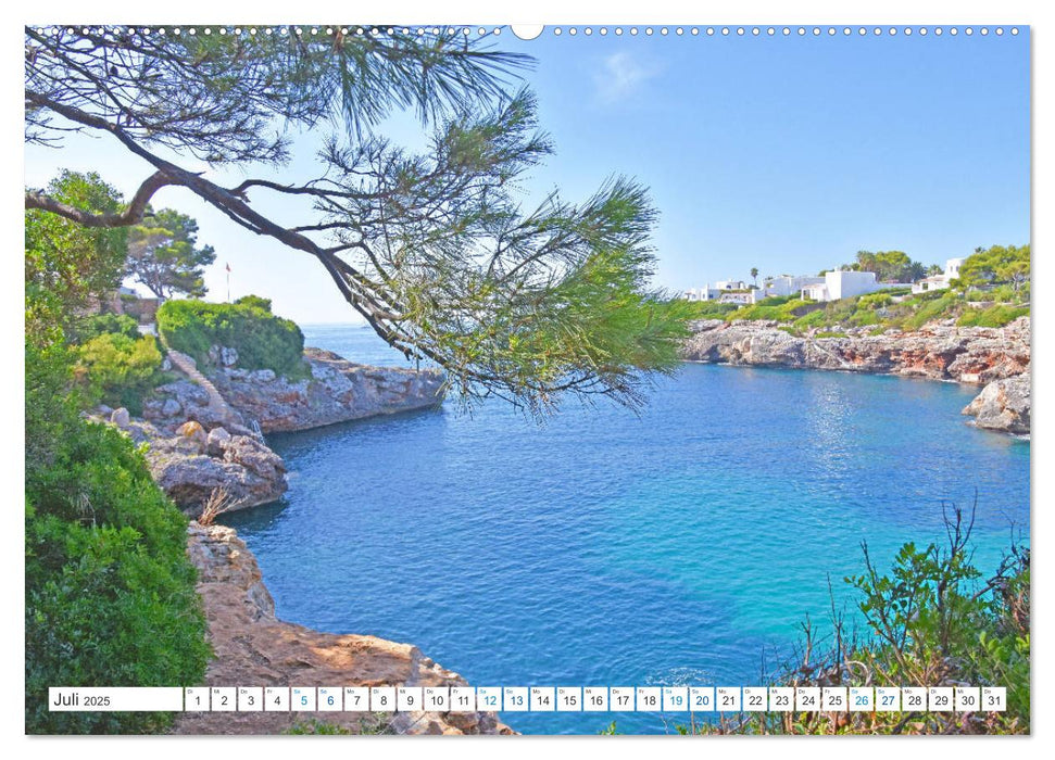 Mallorca - Azurblaues Mittelmeer zum Träumen (CALVENDO Premium Wandkalender 2025)