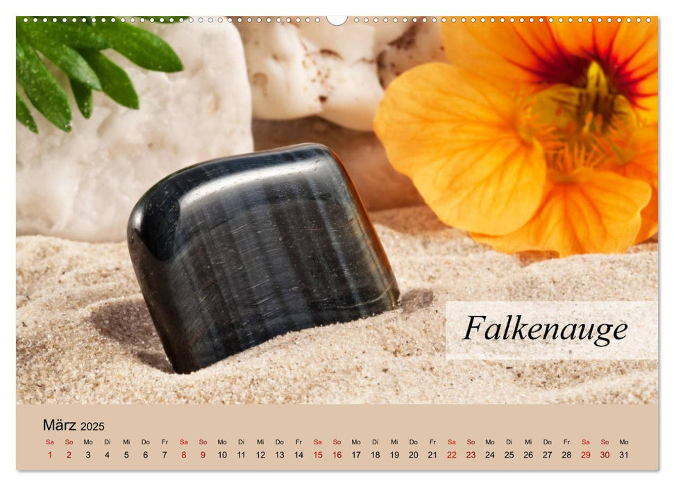 Farbenfrohe Halbedelsteine (CALVENDO Premium Wandkalender 2025)