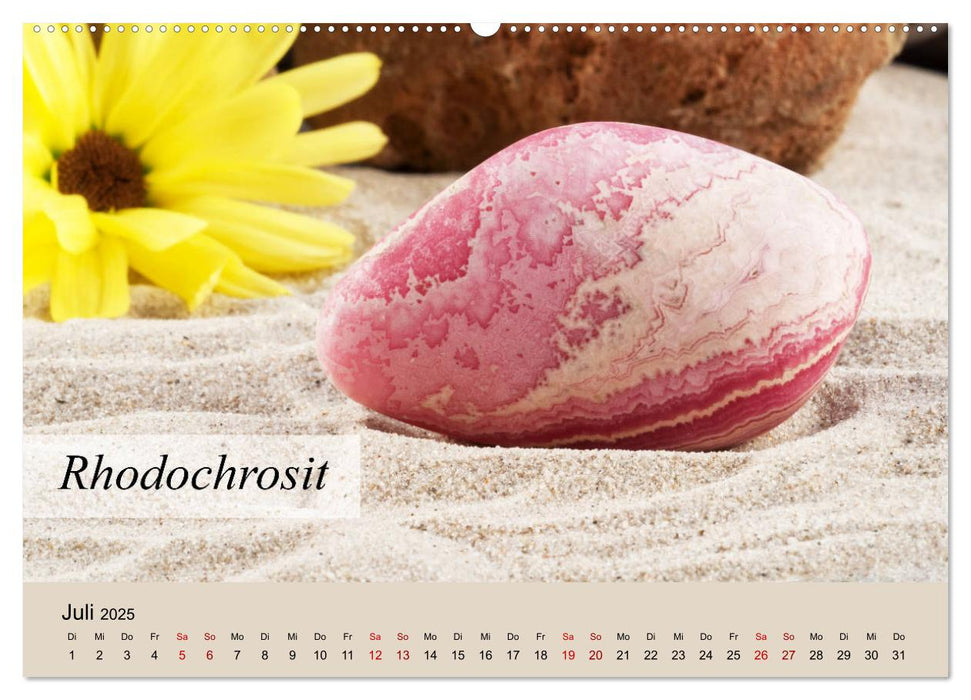 Farbenfrohe Halbedelsteine (CALVENDO Premium Wandkalender 2025)