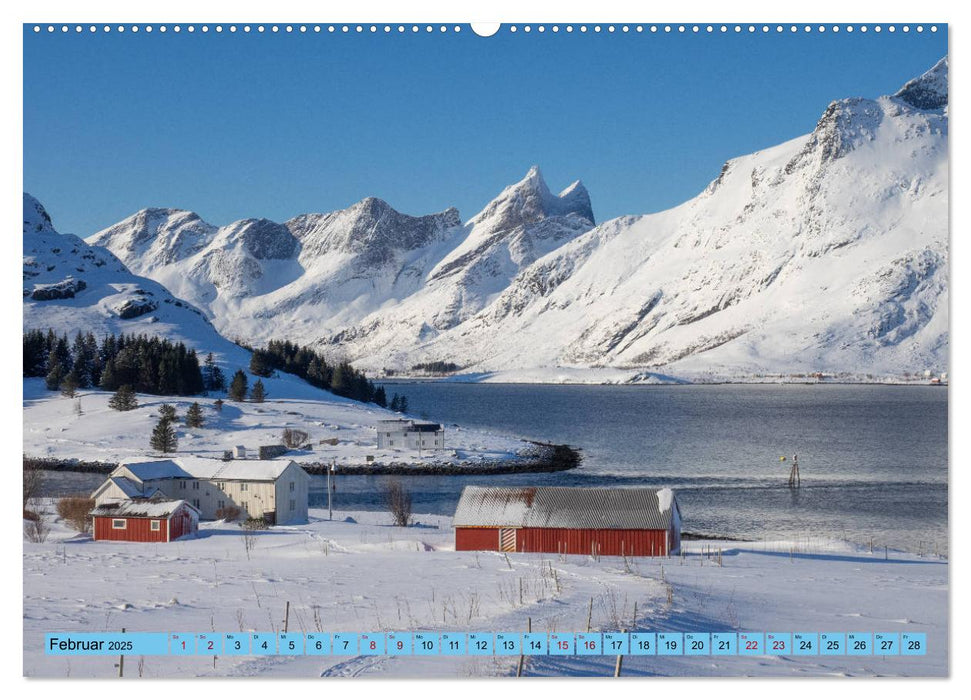 Winterzeit auf den Lofoten und Vesterålen (CALVENDO Premium Wandkalender 2025)