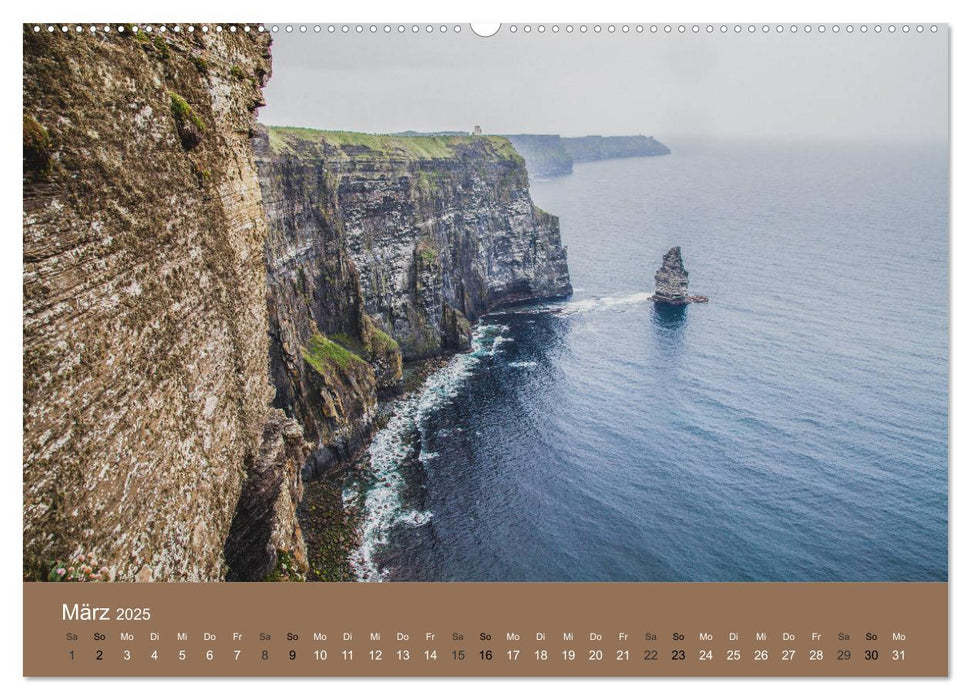 Die Naturinsel Irland (CALVENDO Premium Wandkalender 2025)