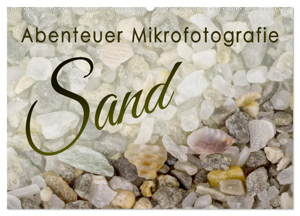 Abenteuer Mikrofotografie Sand (CALVENDO Wandkalender 2025)