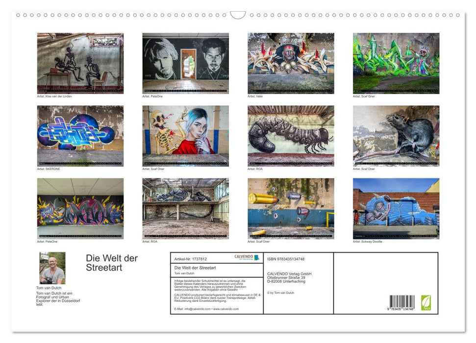 Die Welt der Streetart (CALVENDO Wandkalender 2025)