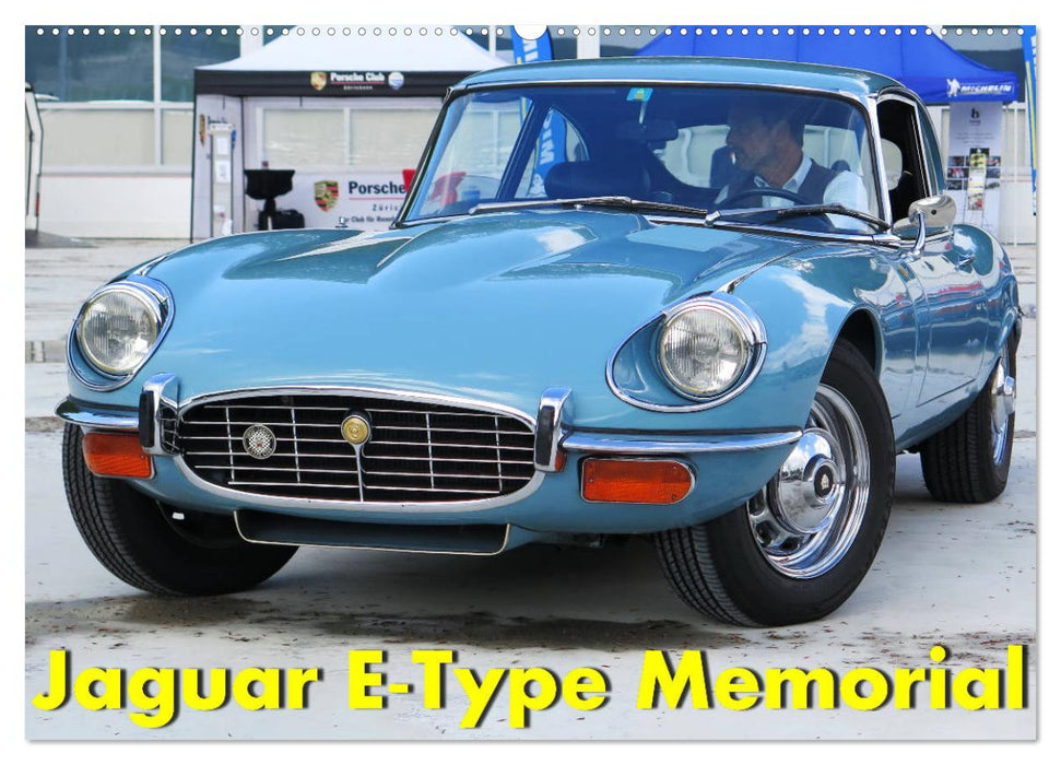 Jaguar E-Type Memorial (CALVENDO Wandkalender 2025)