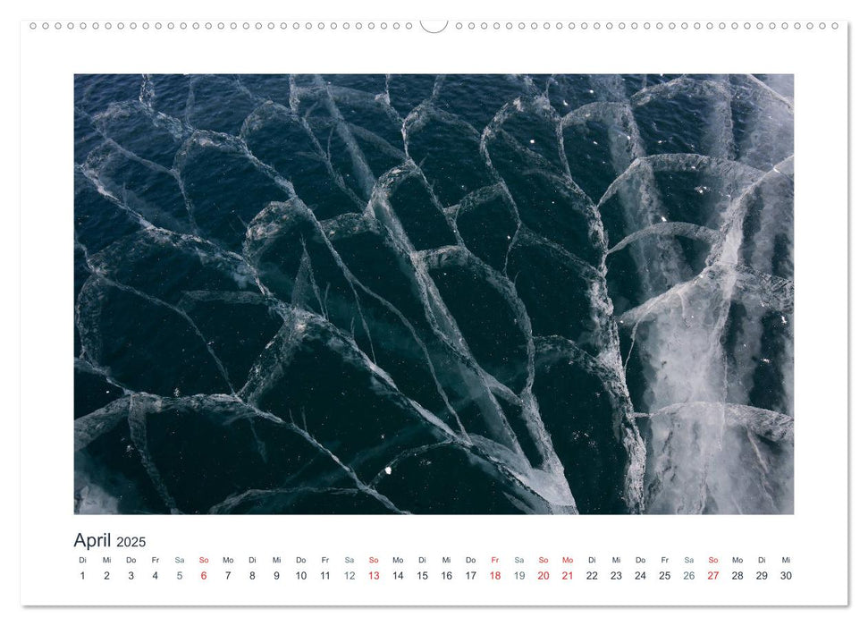 Baikalsee - Eis unter meinen Füßen (CALVENDO Wandkalender 2025)