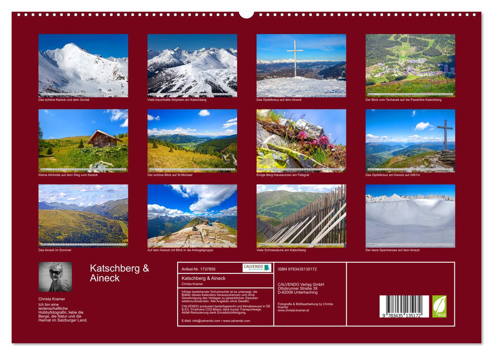 Katschberg & Aineck (CALVENDO Premium Wandkalender 2025)