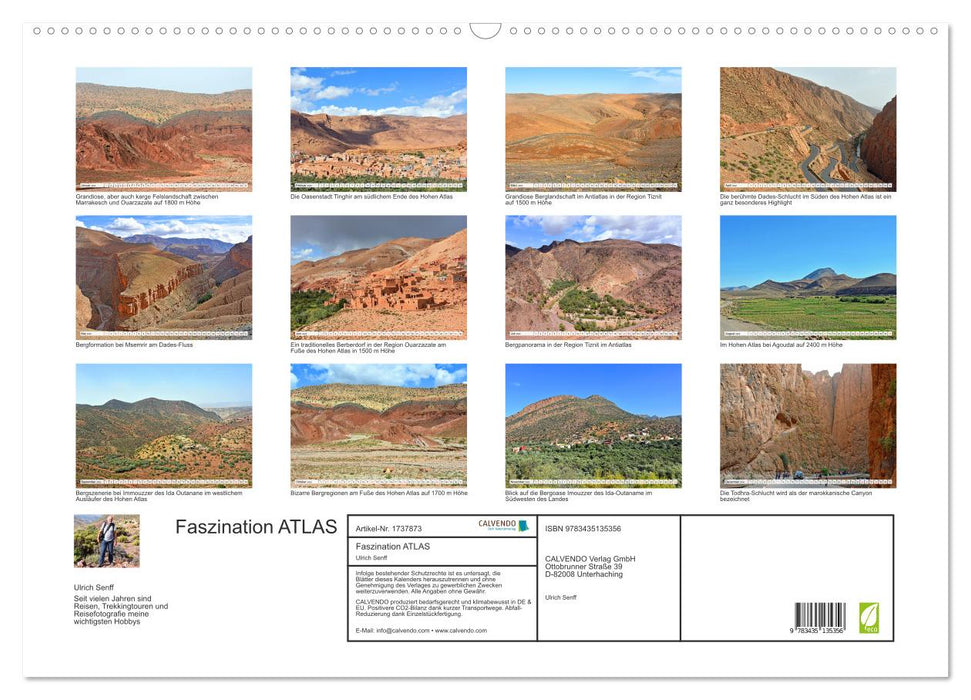 Faszination ATLAS (CALVENDO Wandkalender 2025)