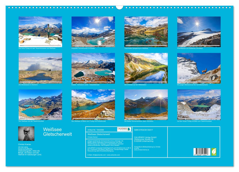 Weißsee Gletscherwelt (CALVENDO Wandkalender 2025)