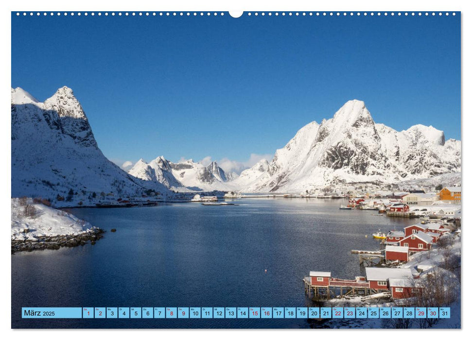 Winterzeit auf den Lofoten und Vesterålen (CALVENDO Wandkalender 2025)