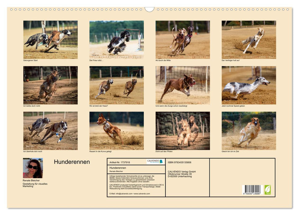 Hunderennen (CALVENDO Wandkalender 2025)