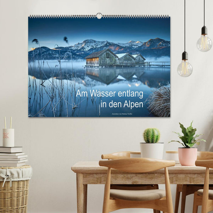 Am Wasser entlang in den Alpen (CALVENDO Wandkalender 2025)