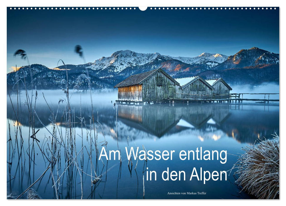 Am Wasser entlang in den Alpen (CALVENDO Wandkalender 2025)