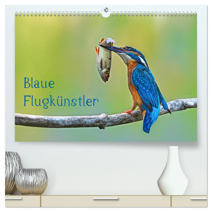 Blaue Flugkünstler (CALVENDO Premium Wandkalender 2025)