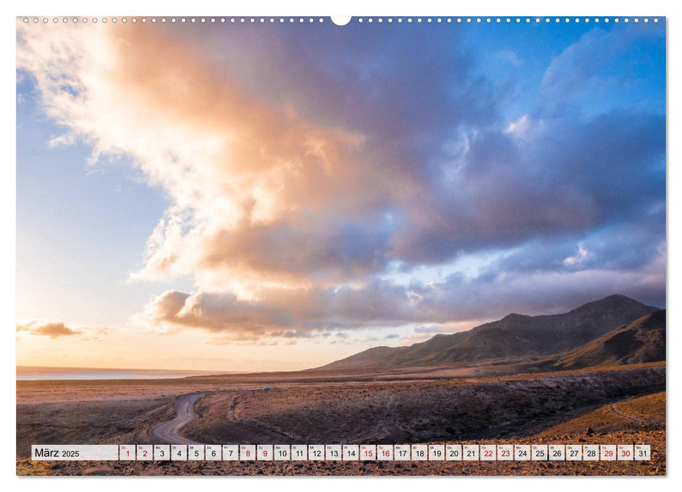 Fuerteventura Sand und bunte Farben (CALVENDO Premium Wandkalender 2025)