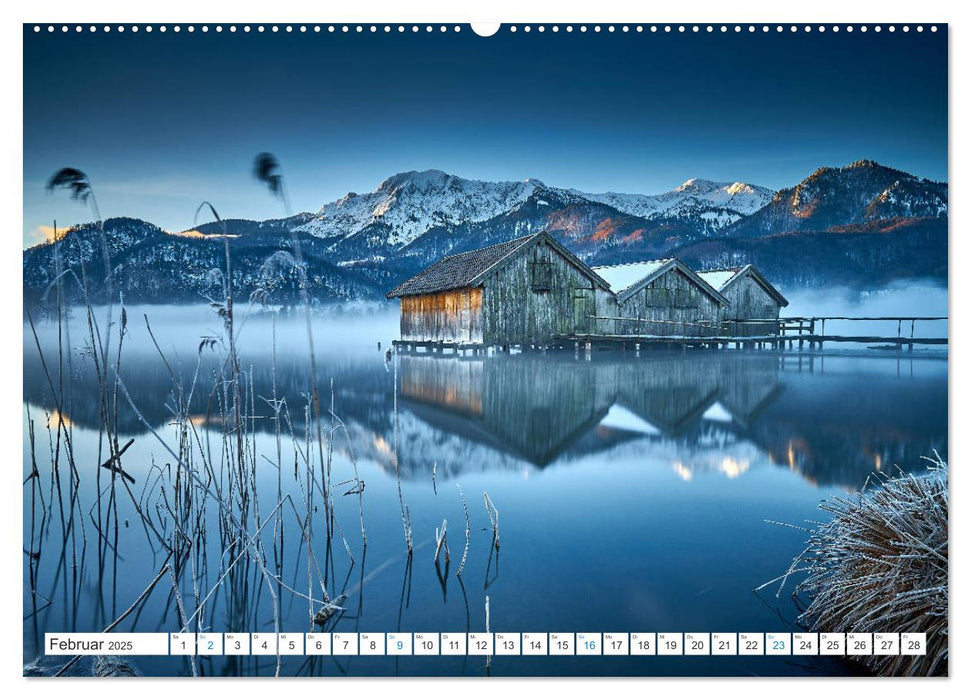 Am Wasser entlang in den Alpen (CALVENDO Premium Wandkalender 2025)