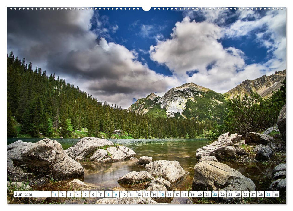 Am Wasser entlang in den Alpen (CALVENDO Premium Wandkalender 2025)