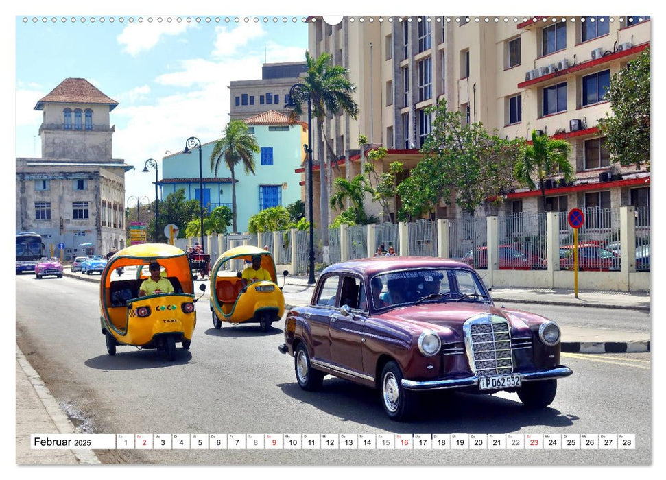 Mercedes-Benz Typ 180 - Ein deutscher Klassiker in Kuba (CALVENDO Premium Wandkalender 2025)