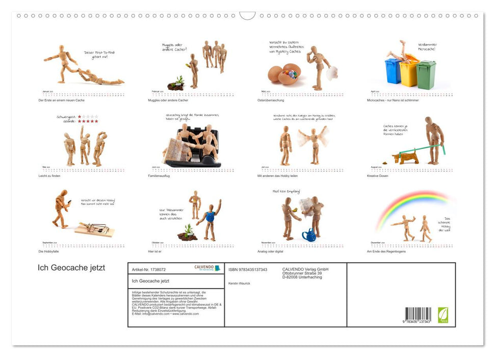 Ich Geocache jetzt (CALVENDO Wandkalender 2025)