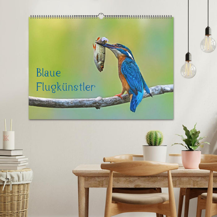 Blaue Flugkünstler (CALVENDO Wandkalender 2025)