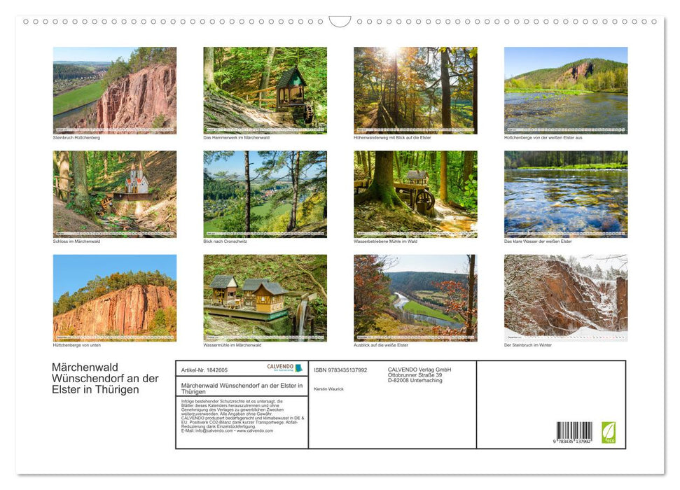 Märchenwald Wünschendorf an der Elster in Thürigen (CALVENDO Wandkalender 2025)