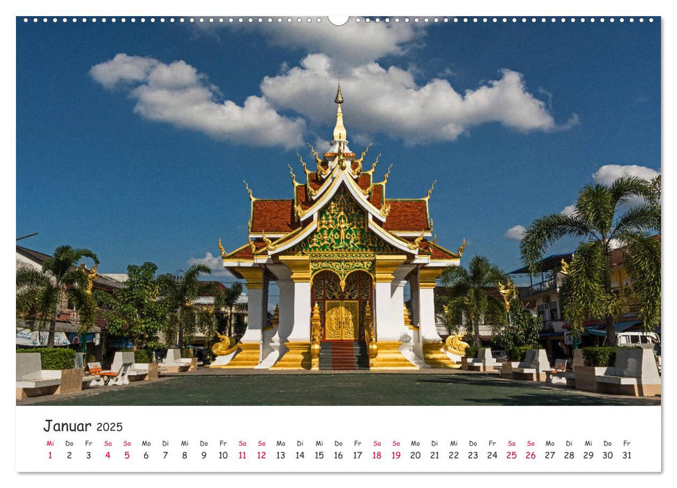 Laos - Im Herzen Indochinas (CALVENDO Premium Wandkalender 2025)