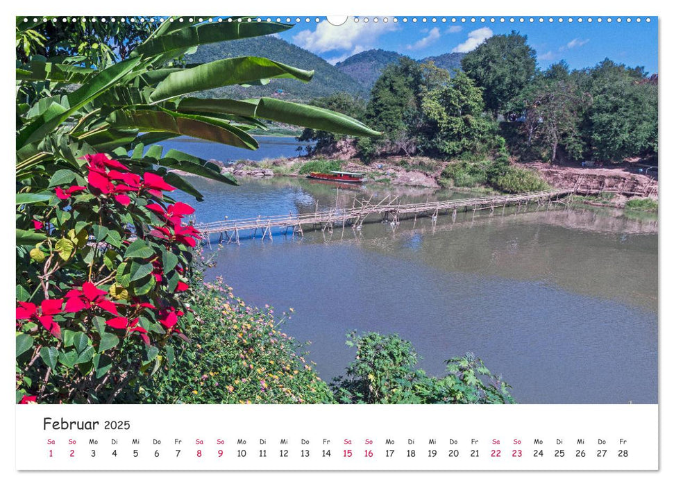 Laos - Im Herzen Indochinas (CALVENDO Premium Wandkalender 2025)