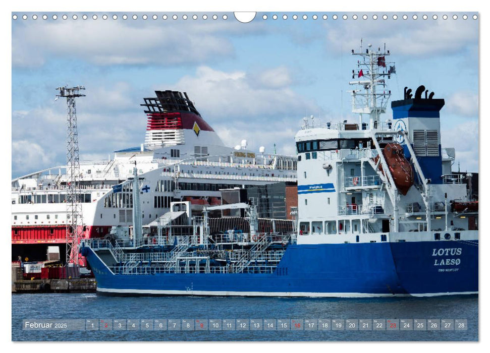 Container - Tanker - Kreuzfahrt - Schiffe (CALVENDO Wandkalender 2025)