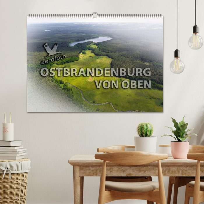 Ostbrandenburg von oben (CALVENDO Wandkalender 2025)