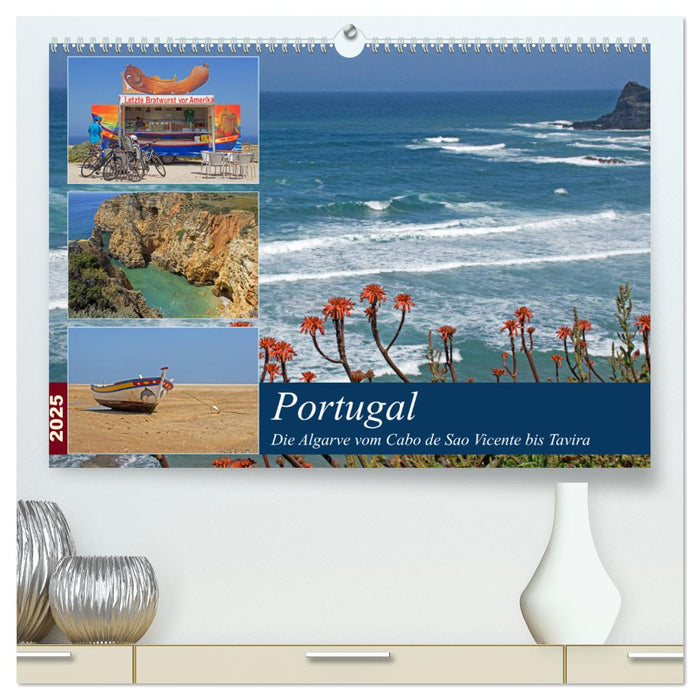 Portugal - Die Algarve vom Cabo de Sao Vicente bis Tavira (CALVENDO Premium Wandkalender 2025)