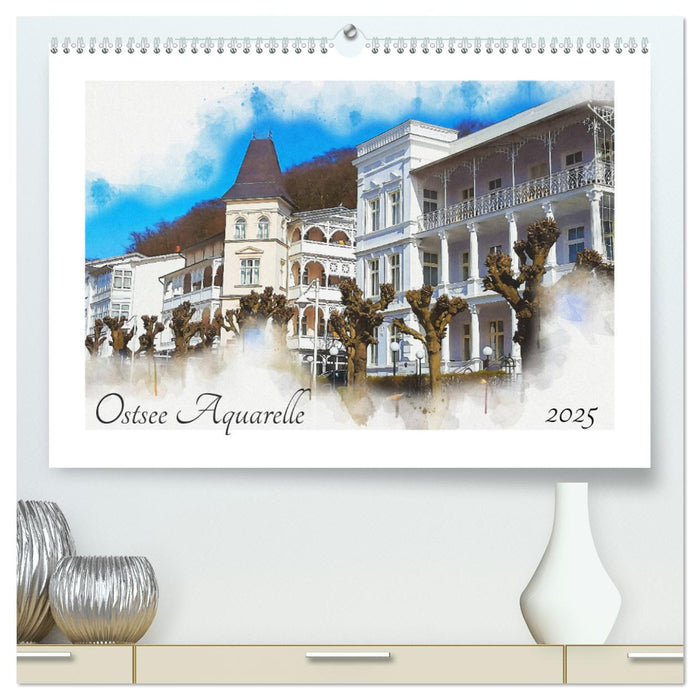 Ostsee Aquarelle (CALVENDO Premium Wandkalender 2025)