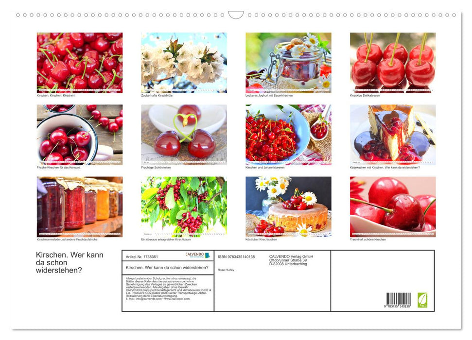 Kirschen. Wer kann da schon widerstehen? (CALVENDO Wandkalender 2025)