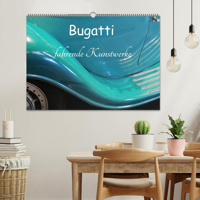 Bugatti - fahrende Kunstwerke (CALVENDO Wandkalender 2025)