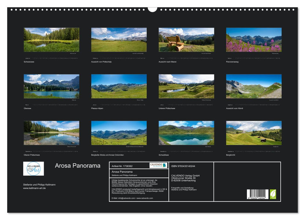 Arosa Panorama (CALVENDO Wandkalender 2025)