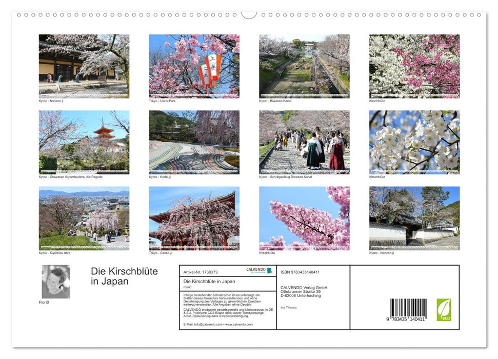 Die Kirschblüte in Japan (CALVENDO Premium Wandkalender 2025)